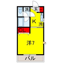 八幡宿駅 徒歩3分 2階の物件間取画像